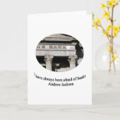 引用文のアンドリュー・ジャクソン カード (黄色い花)