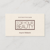 引用文のエレガントでシックなスタイルのプロフェッショナル 名刺 (正面)