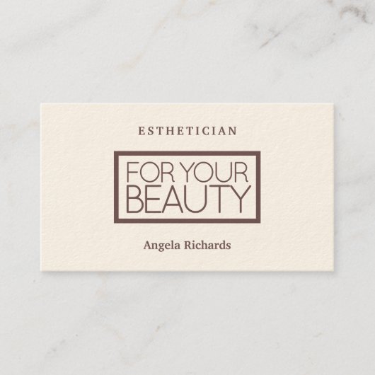 引用文のエレガントでシックなスタイルのプロフェッショナル 名刺 (正面)