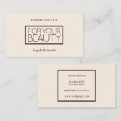 引用文のエレガントでシックなスタイルのプロフェッショナル 名刺 (正面/裏面)