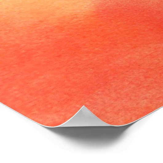 引用文のカラフル水色の夕日を追加 ポスター (角)