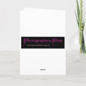 引用文のカード-黒いラブラドール犬 カード (裏面)