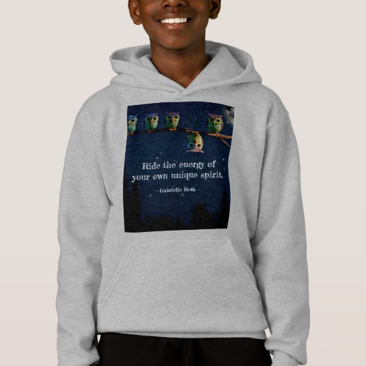 引用文のコラージュ違うをユニーク使ったフクロウ (正面)