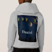 引用文のコラージュ違うをユニーク使ったフクロウ (裏面)