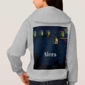 引用文のコラージュ違うをユニーク使ったフクロウ (裏面)