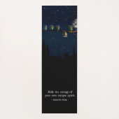 引用文のコラージュ違うをユニーク使ったフクロウ ヨガマット (裏面)