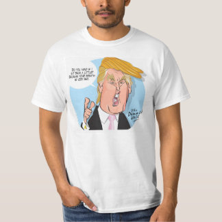 引用文のドナルド・トランプの漫画のTシャツ Tシャツ