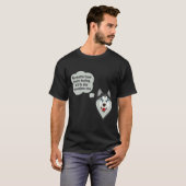 引用文のハスキー犬 Tシャツ (正面フル)