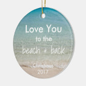 引用文のビーチのテーマのオーナメント セラミックオーナメント (左)