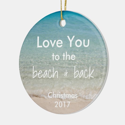 引用文のビーチのテーマのオーナメント セラミックオーナメント (左)