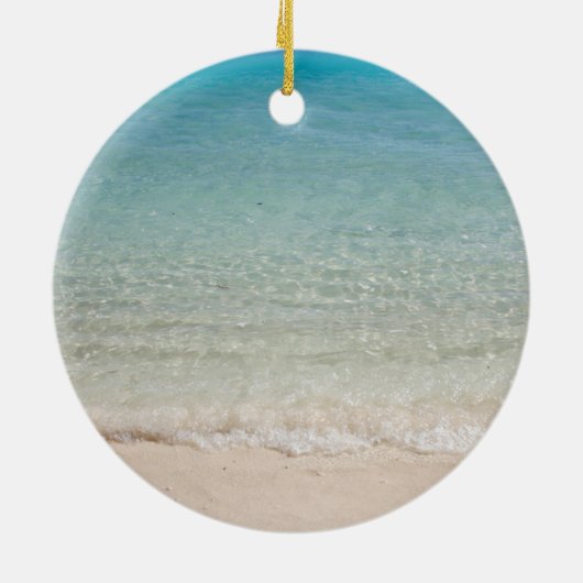 引用文のビーチのテーマのオーナメント セラミックオーナメント (裏面)