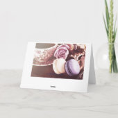 引用文のフランスのなmacaronsのteaservice カード (裏面)