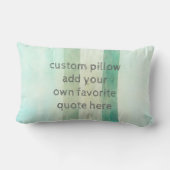 引用文のホームデコ用のカスタム枕を追加する ランバークッション (裏面)