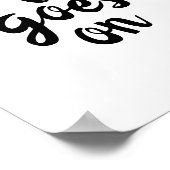 引用文のポスター生活は白に黒く変わる ポスター (角)