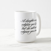 引用文のマグの父となる娘 コーヒーマグカップ (正面右)