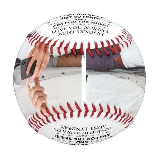 引用文の写真2枚で甥カスタムに向けて 野球ボール (正面)