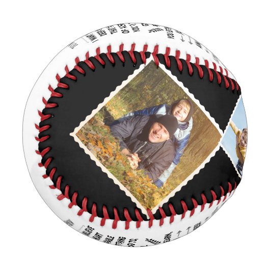 引用文の写真4枚で甥カスタムに向けて 野球ボール (正面左)