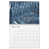 引用文の名勝感動的自然2018年暦 カレンダー (2月 2027)