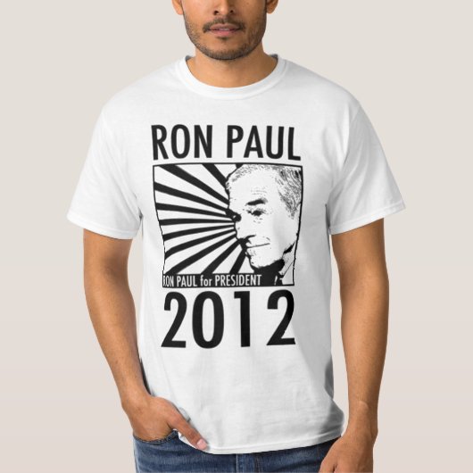 引用文の大統領2012年のためのロン・ポール Tシャツ (正面)