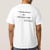 引用文の岩が多いKnockoutワイシャツ Tシャツ (裏面)