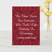 引用文の意味が「その声であること」 カード (黄色い花)