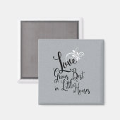 引用文の愛は最高の小家に育つ マグネット (正面/裏面)