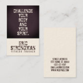 引用文の文字カバー錆ついたコンクリートを意欲を起こさせること 名刺 (正面/裏面)