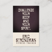 引用文の文字カバー錆ついたコンクリートを意欲を起こさせること 名刺 (正面)