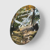 引用文の木の感動的道を開始  ラウンド壁時計 (傾斜)