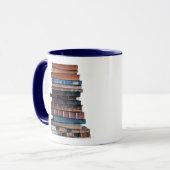 引用文の本のユーモア積み重ねを予約します マグカップ (正面左)