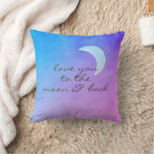 引用文の枕は月と背中にあなたを愛する クッション (ブランケット)