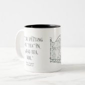 引用文の歪んだ宮殿のマグ ツートーンマグカップ (正面左)