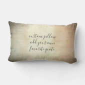 引用文の水彩を加えグランジる ランバークッション (裏面)