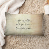 引用文の水彩を加えグランジる ランバークッション (ブランケット)