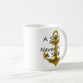 引用文の滑らかな海を航海することは決して巧みな船員を作りませんでした コーヒーマグカップ (正面右)