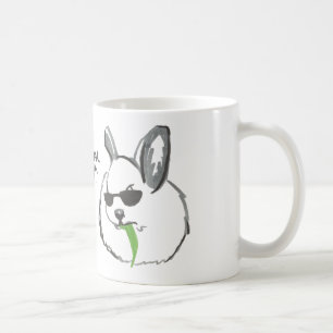 引用文の激しいウサギ コーヒーマグカップ