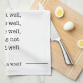 引用文の皿タオル キッチンタオル (四つ折り)