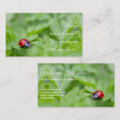 引用文の美しいラディバやる気を起こさせるグ 名刺 (正面/裏面)