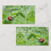 引用文の美しいラディバやる気を起こさせるグ 名刺 (正面/裏面)