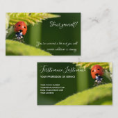 引用文の美しいラディバやる気を起こさせるグ 名刺 (正面/裏面)