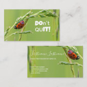 引用文の美しいラディバやる気を起こさせるグ 名刺 (正面/裏面)