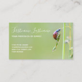 引用文の美しいラディバやる気を起こさせるグ 名刺 (裏面)