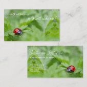 引用文の美しいラディバやる気を起こさせるグ 名刺 (正面/裏面)