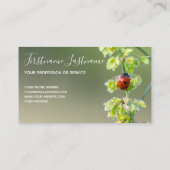 引用文の美しいラディバやる気を起こさせるグ 名刺 (裏面)