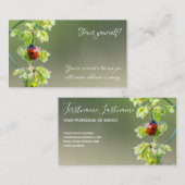 引用文の美しいラディバやる気を起こさせるグ 名刺 (正面/裏面)