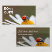 引用文の美しいラディバやる気を起こさせるグ 名刺 (正面/裏面)