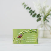 引用文の美しいラディバやる気を起こさせるグ 名刺 (スタンド正面)