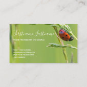 引用文の美しいラディバやる気を起こさせるグ 名刺 (裏面)