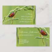 引用文の美しいラディバやる気を起こさせるグ 名刺 (正面/裏面)