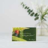 引用文の美しいラディバやる気を起こさせるグ 名刺 (スタンド正面)